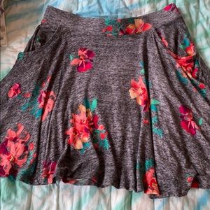 Floral skater skirt